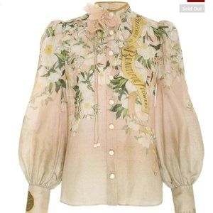 NWT Zimmermann Floral Coaster Blouse Size 1 (US 4/6)